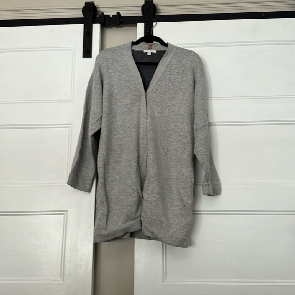 Lunya silk cotton cocoon coat